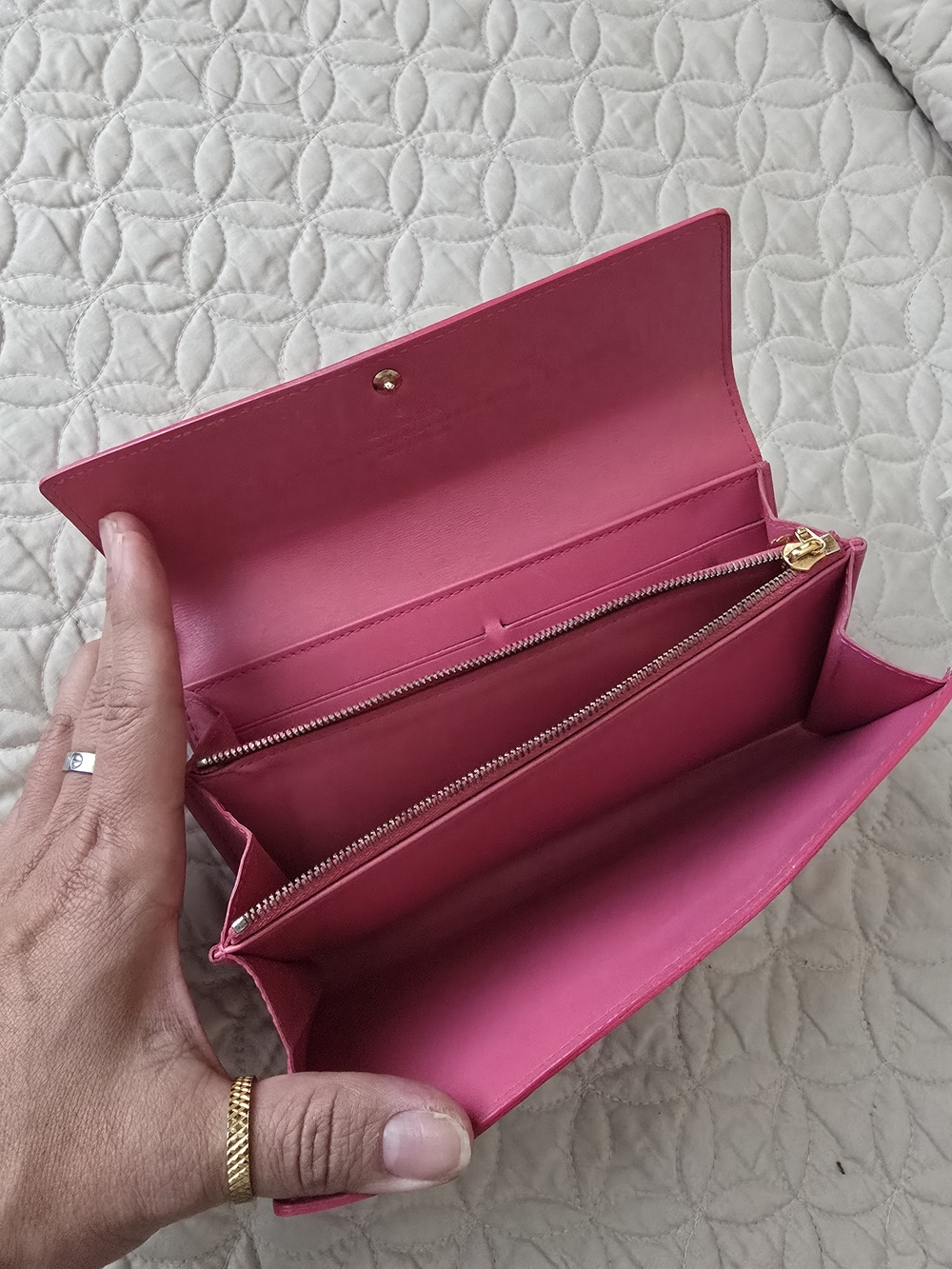 Louis Vuitton Pink Patent Monogram Continental Wallet - Picture 3 of 14